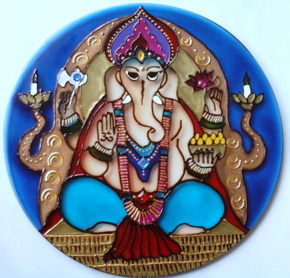Mandala Ganesha 20cm de Parede
