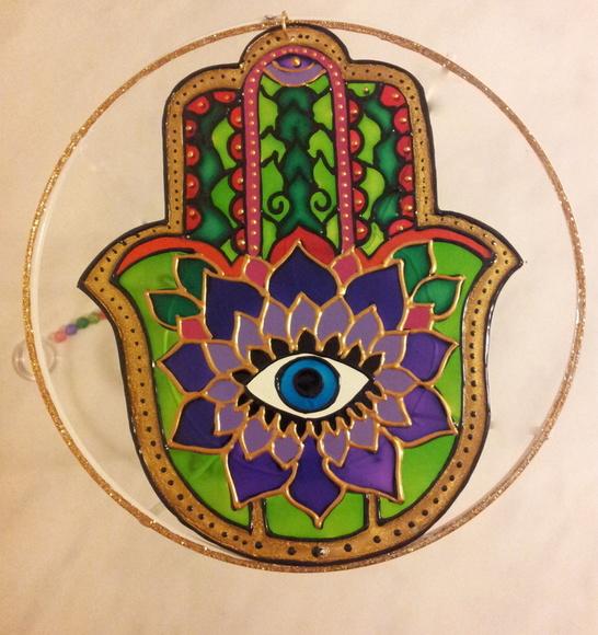 Mandala Mão de Hansa Verde 15cm