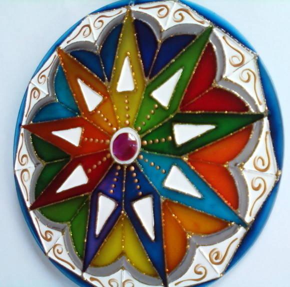 Mandala Nove Raios 15cm