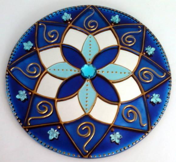 Mandala Sabedoria em Espelho 15cm