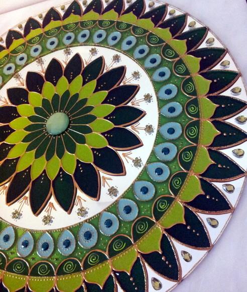 Mandala Saúde e Cura em Espelho 50cm