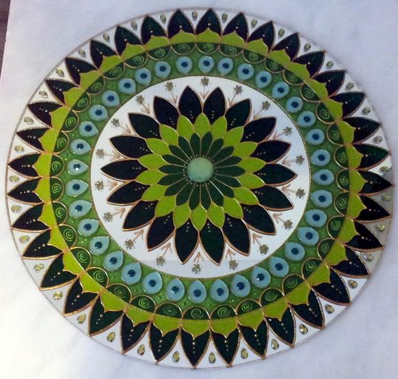 Mandala Saúde e Cura em Espelho 50cm