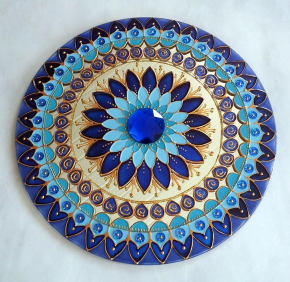 Mandala Serenidade em Espelho de 30cm