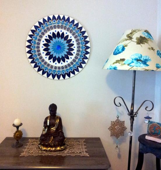 Mandala Serenidade em Vidro de 50cm