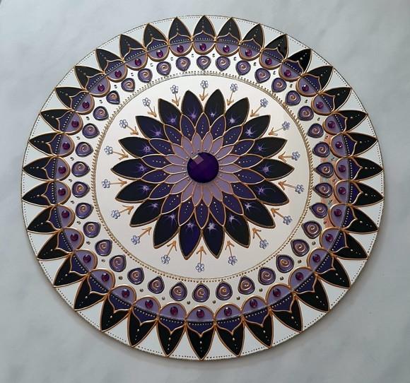 Mandala Transmutação em Espelho de 40cm