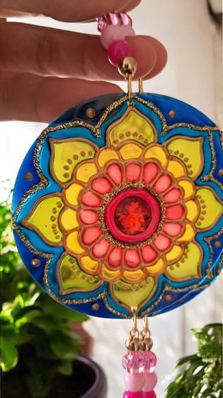 Mini Móbile Trio de Mandalas 7cm