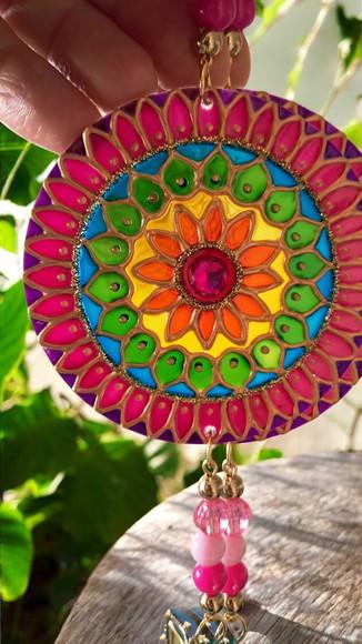 Mini Móbile Trio de Mandalas 7cm