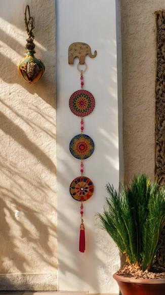 Mini Móbile Trio de Mandalas 7cm