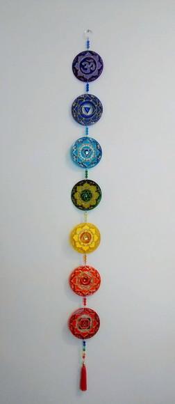 Móbile 7 Chakras Peças de 10cm