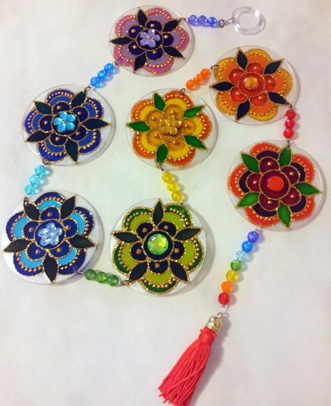 Móbile Flores Coloridas