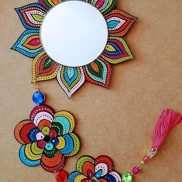Móbile Flores Coloridas (modelo 2)