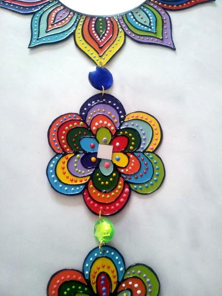 Móbile Flores Coloridas (modelo 1)
