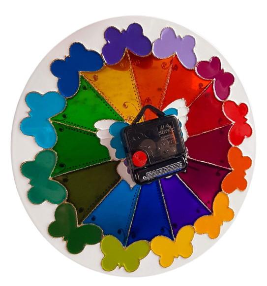 Relógio Decorativo Mandala Borboleta 30cm