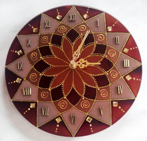 Relógio Marrom 25cm