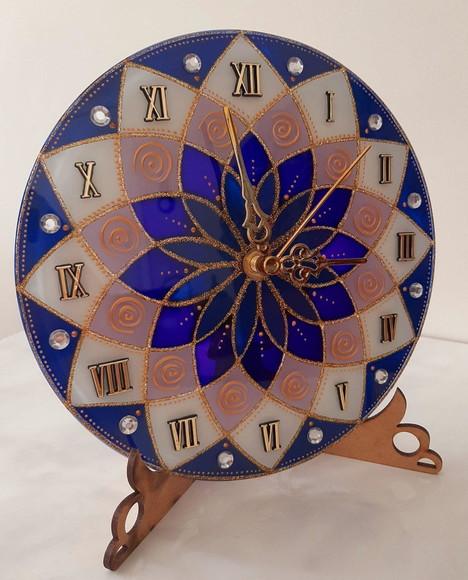 Relógio Violeta de Mesa 20cm