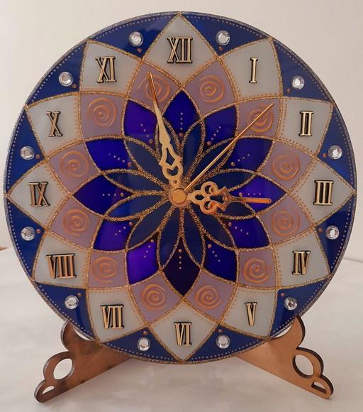 Relógio Violeta de Mesa 20cm