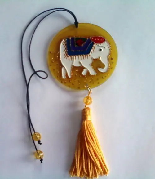 Amuleto Elefante para Carro 7cm