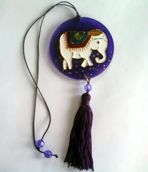 Amuleto Elefante para Carro 7cm