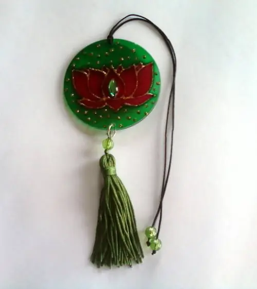 Amuleto para Carro Flor de Lótus 7cm