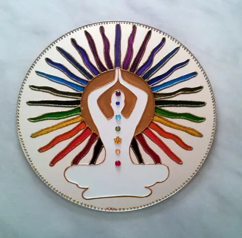 Espelho 7 Chakras de 15cm
