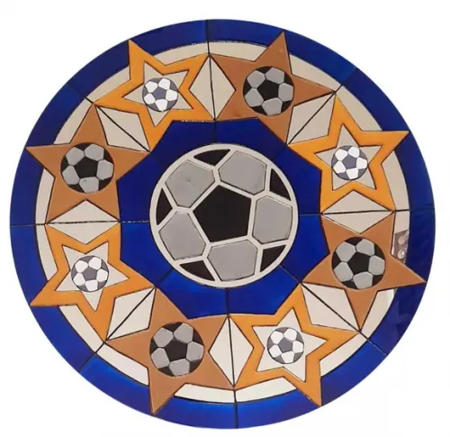 Espelho Decorativo Bola de Futebol 60cm