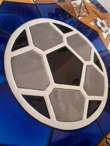 Espelho Decorativo Bola de Futebol 60cm