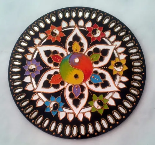 Espelho Decorado Yin Yang 20cm