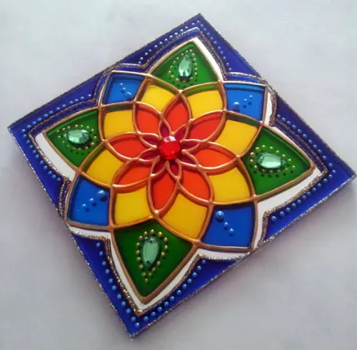 Espelho Mandala 12x12 de Parede