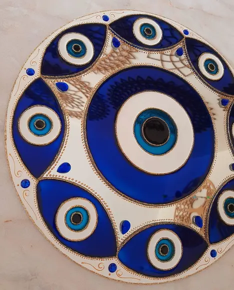 Espelho Mandala Olho Grego 30cm