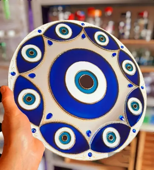Espelho Mandala Olho Grego 30cm