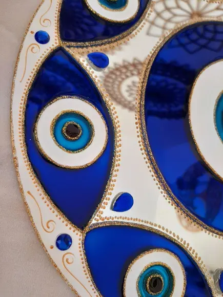 Espelho Mandala Olho Grego 30cm
