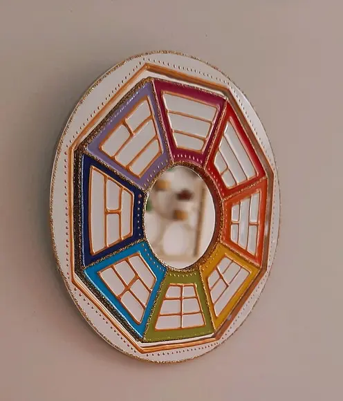 Espelho para Porta Baguá Branco 12cm