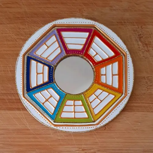 Espelho para Porta Baguá Branco 12cm