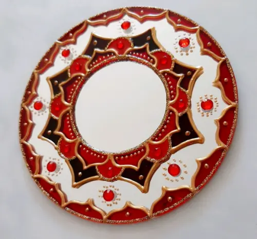 Espelho Vermelho para Porta 12cm