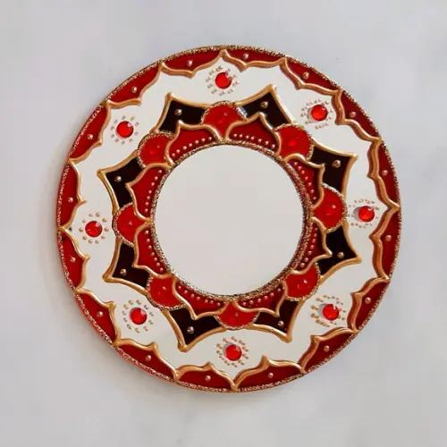 Espelho Vermelho para Porta 12cm