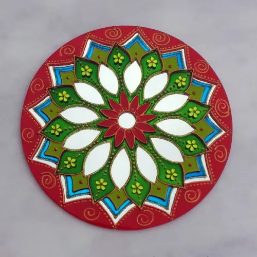 Espelho Vermelho e Verde 20cm