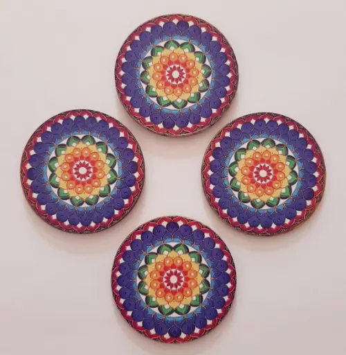 Imã de Geladeira Mandala 7cm Brindes e Lembrancinhas