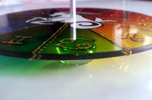 Incensário Signo de Capricórnio 15cm em Vidro