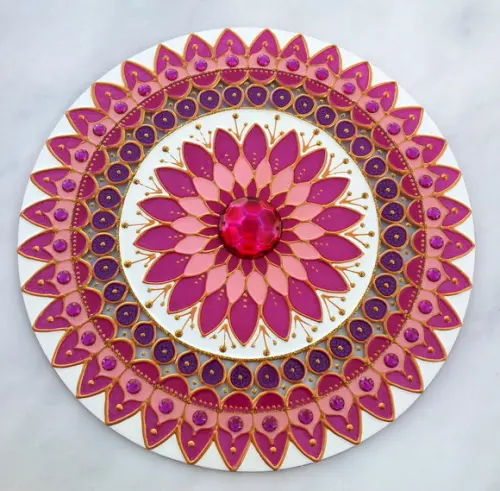 KIT Mandalas em vidro 40cm (de parede)