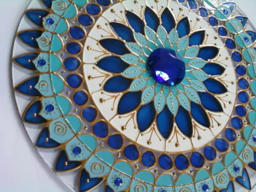 KIT Mandalas em vidro 40cm (de parede)