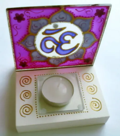 Luminária Vitral Om
