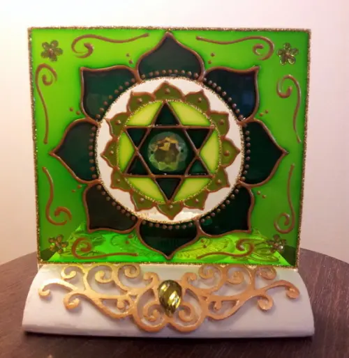 Luminária Vitral Saúde (com Uso de Vela)