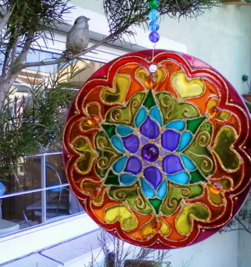 Mandala 7 Cores 15cm Modelo 1