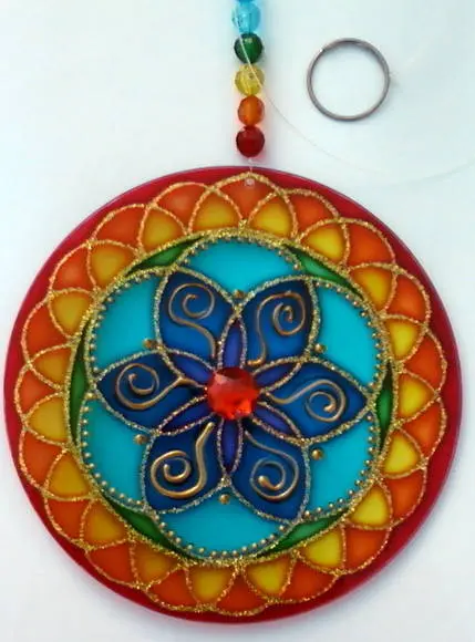 Mandala 7 Cores 12cm