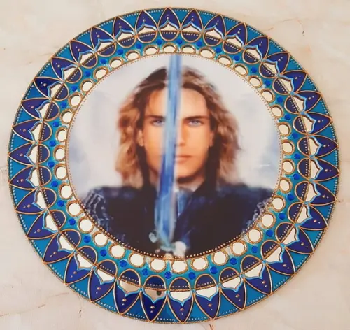 Mandala Arcanjo Miguel em Espelho de 30cm