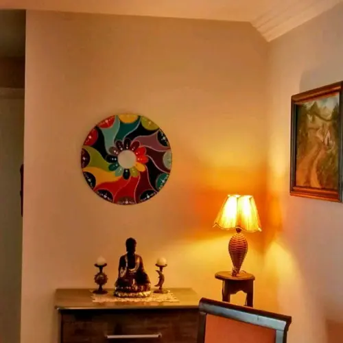Mandala Colorida em mdf 50cm