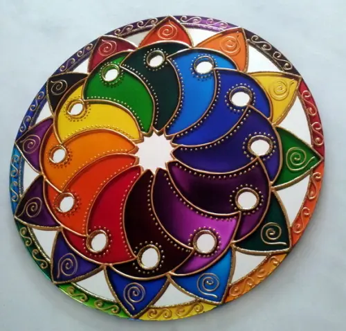 Mandala Cores em Movimento 30cm Modelo 2