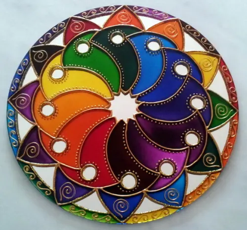Mandala Cores em Movimento 30cm Modelo 2