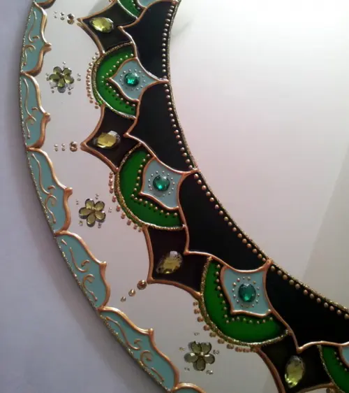 Mandala Decorativa Verde 30cm