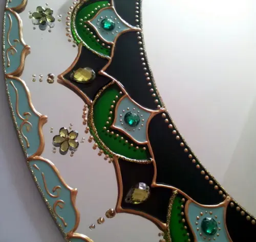 Mandala Decorativa Verde 30cm